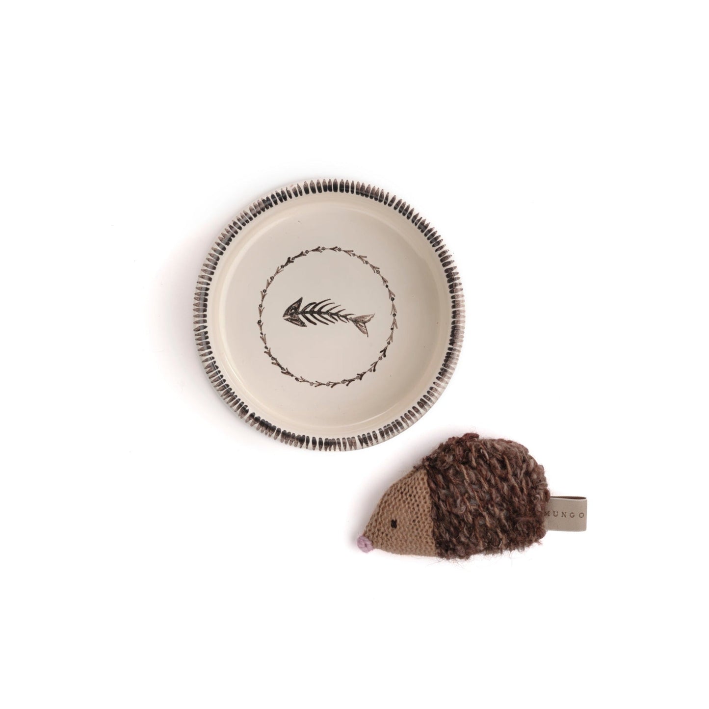 Knitted Hedgehog Cat Toy