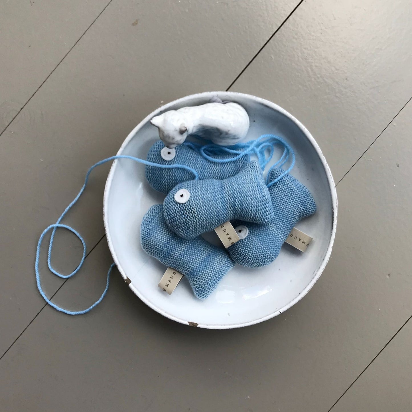 Knitted Fish Cat Toy