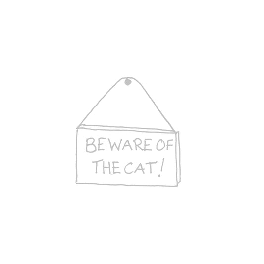 Illustration: Beware of the Cat Sign