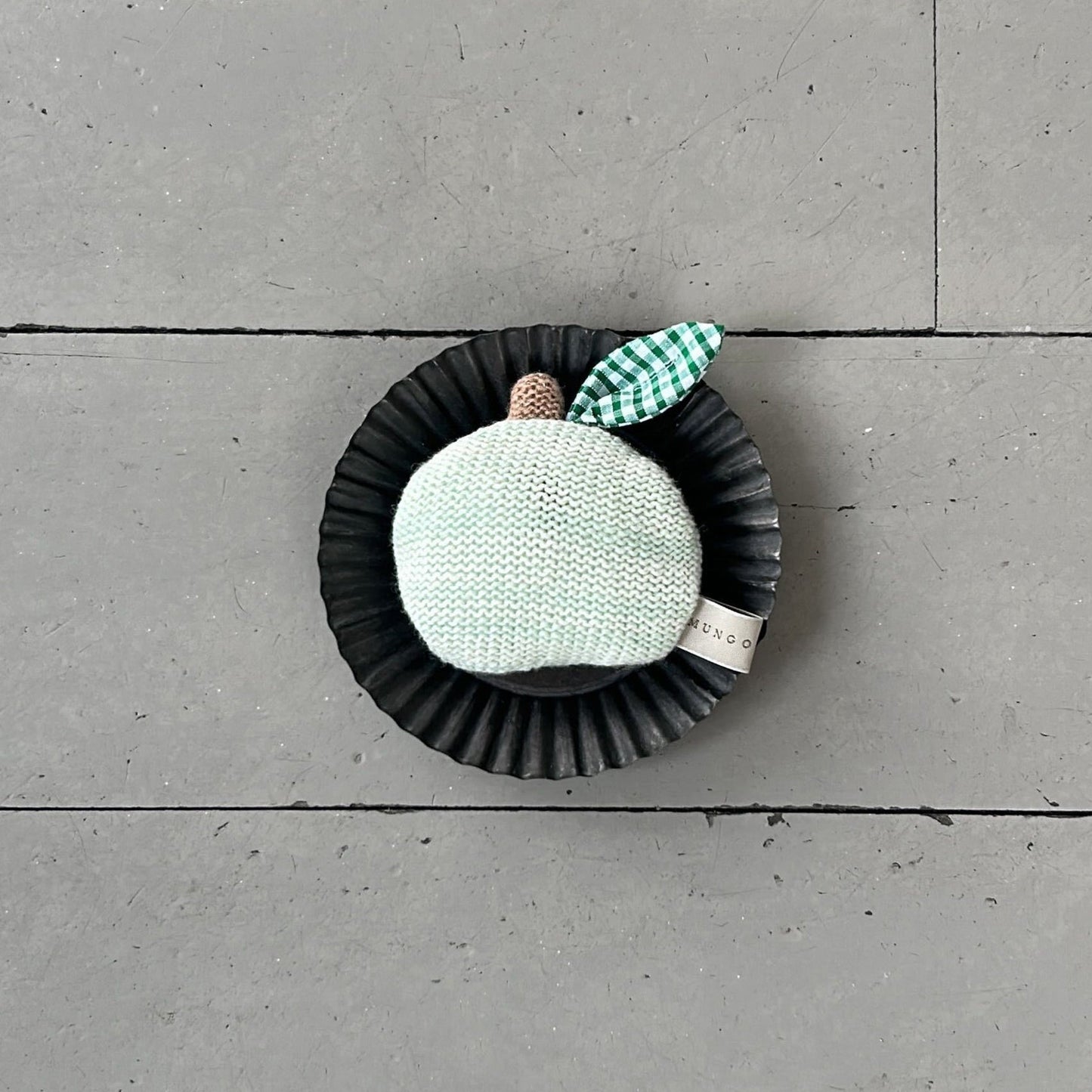 Knitted Apple Cat Toy