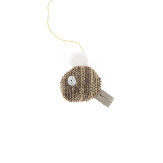 Knitted Bumble Bee Cat Toy